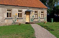 Kuldiga, teahouse on Liepaja Street